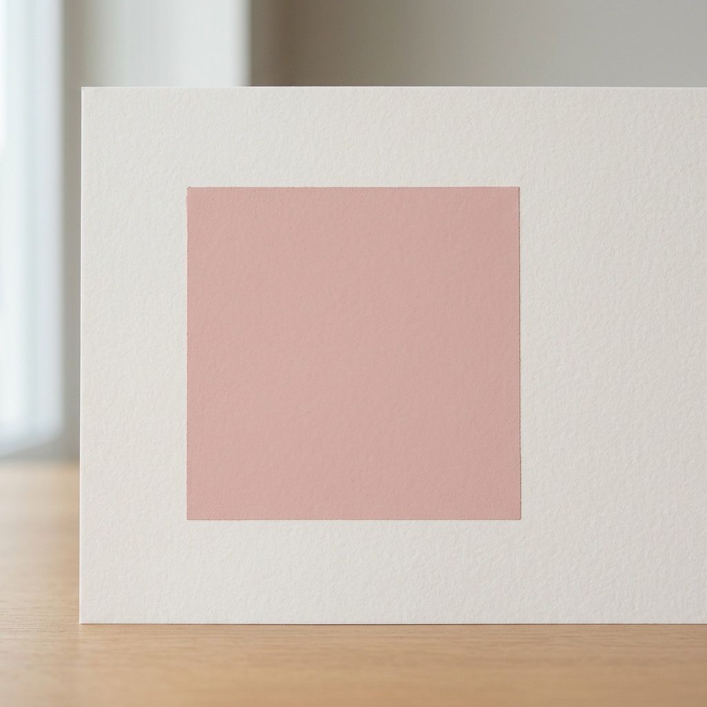Mur d'accent peint en rose poudré mat dans un salon, un exemple de rénovation légère et peu coûteuse